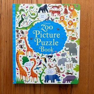 Usborne Zoo Picture Puzzle Book Hardcover Kids Search and Find Book